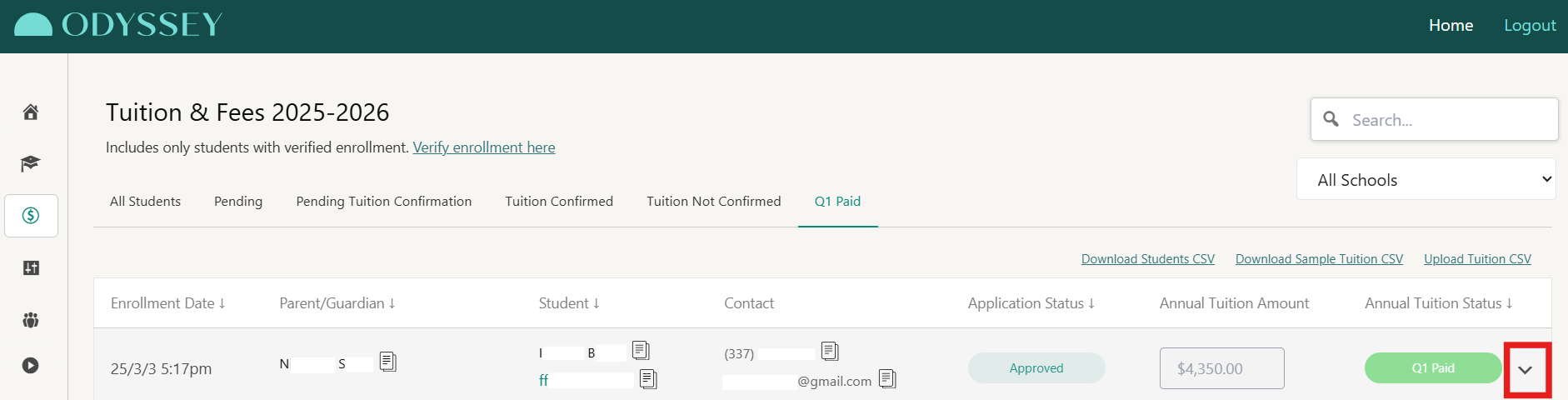 How to Verify if You've Received a Student's Tuition Payment – Odyssey