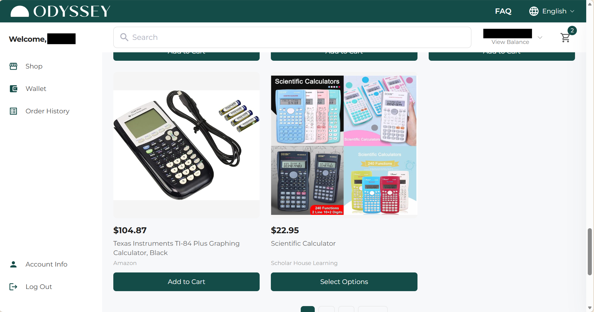  Marketplace product page showing the item description, return and cancellation policy, and shipping information.